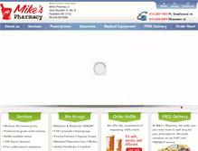 Tablet Screenshot of mymikespharmacy.com